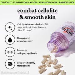 Lemme Smooth capsules being poured from the bottle for easy daily intake.