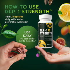Lemon Lean Labs GLP-1 Strength ingredients panel highlighting Morosil and Eriomin.