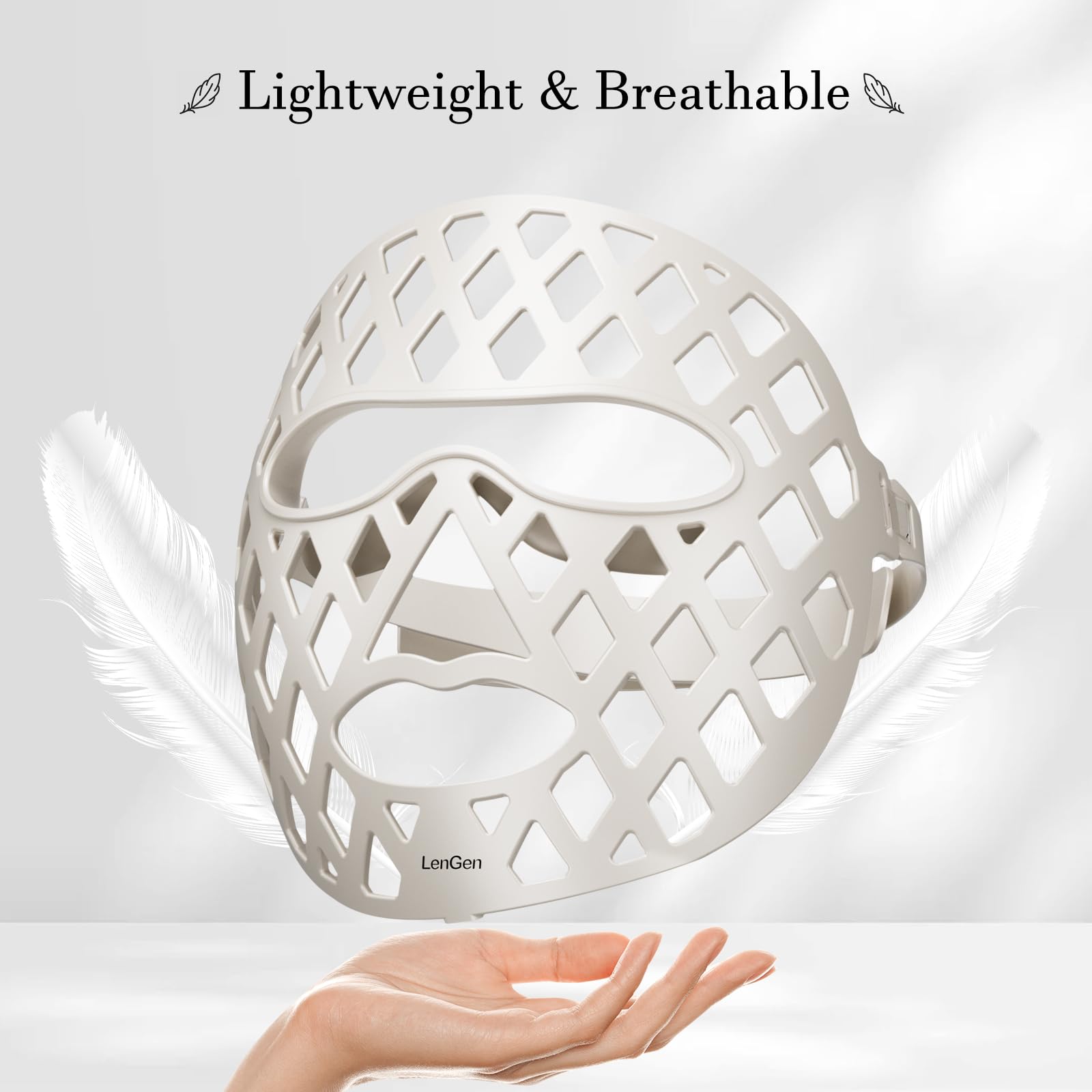 LENGEN LED Face Mask travel-ready design suitable for on-the-go sessions