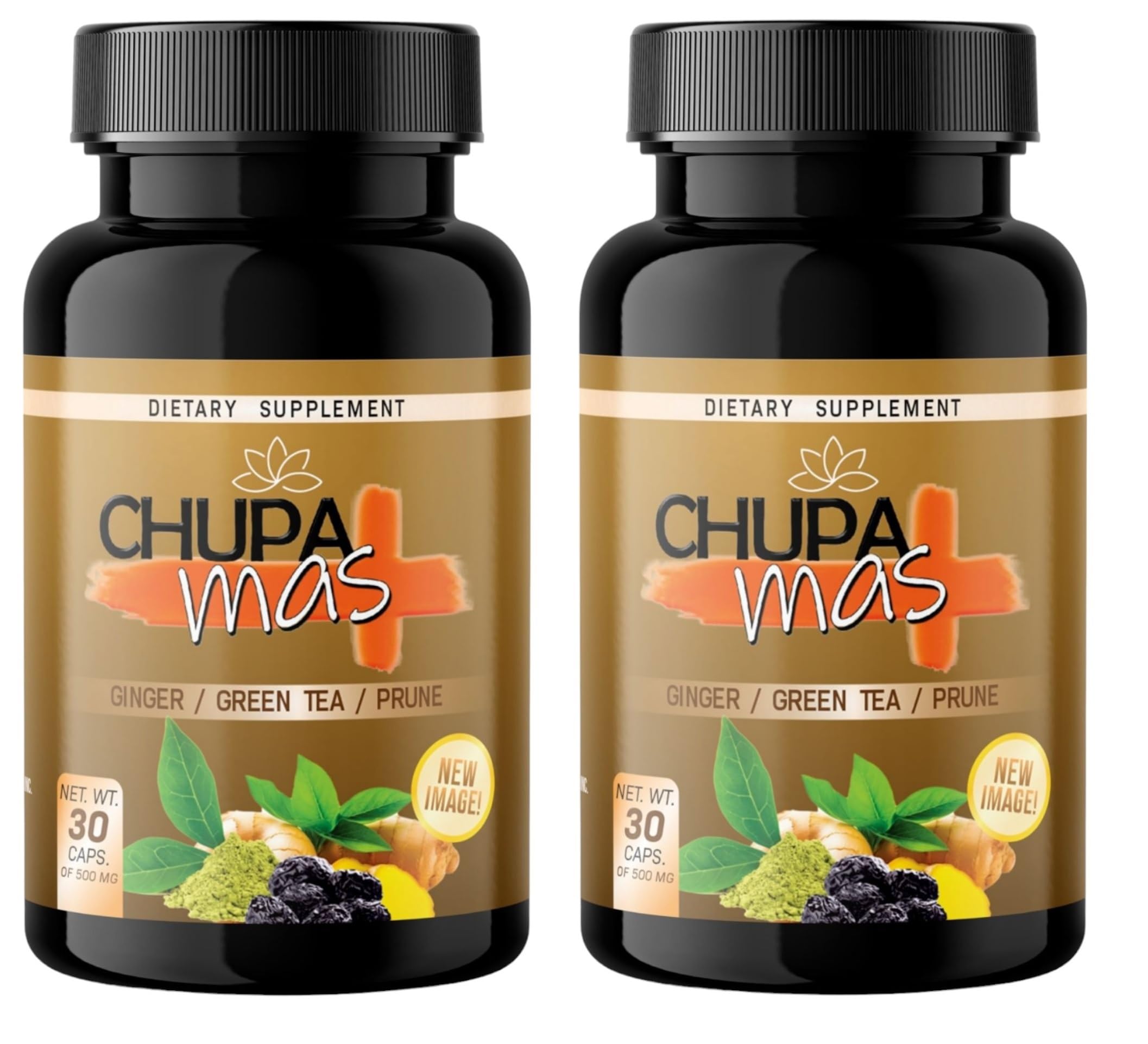 Lenico ChupaMas bottle front with 60 capsules for daily use
