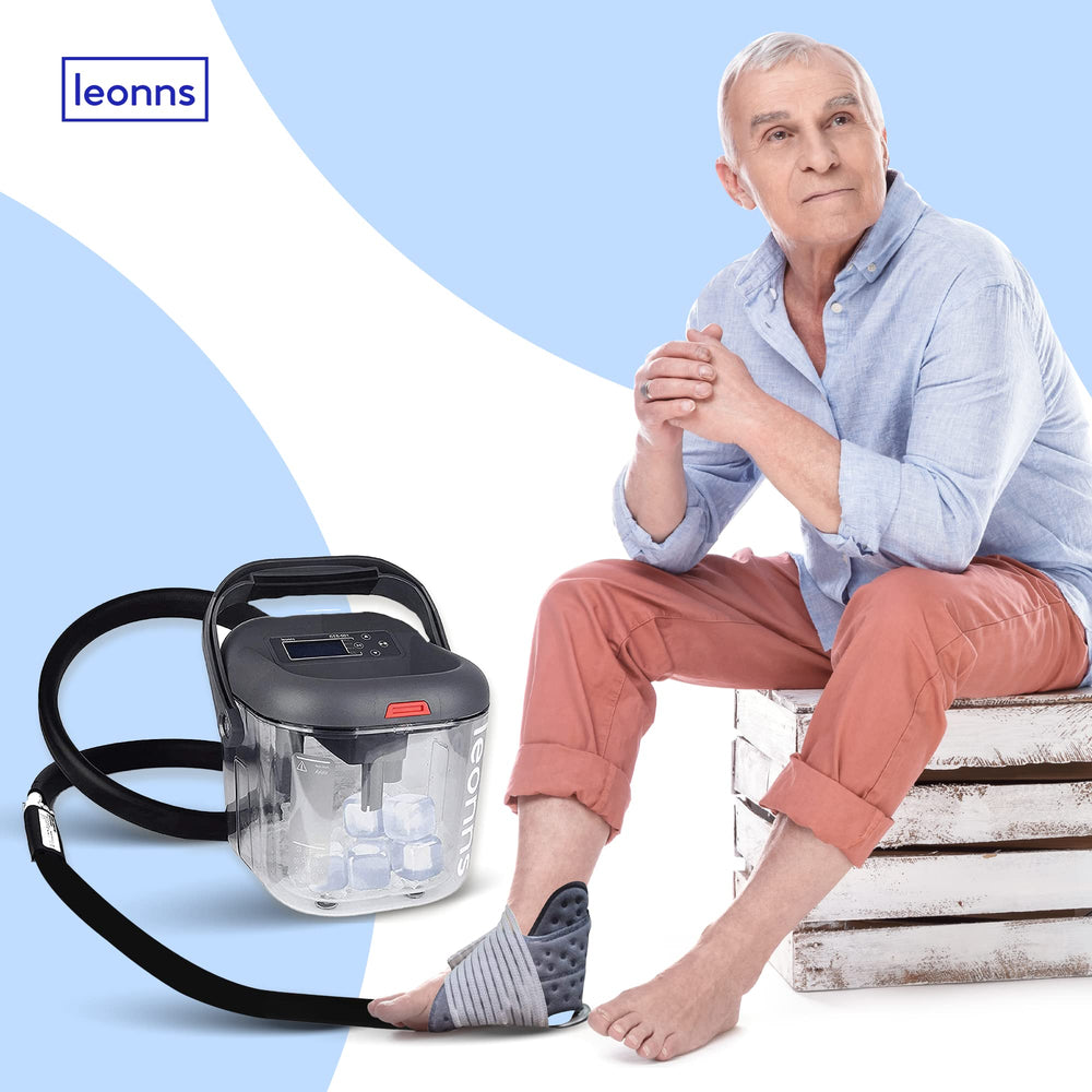 LEONNS cold therapy ankle pad large surface area for broad ankle coverage.