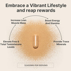 Leotri Ultra Strength T-Booster label showing ingredients and dosage information