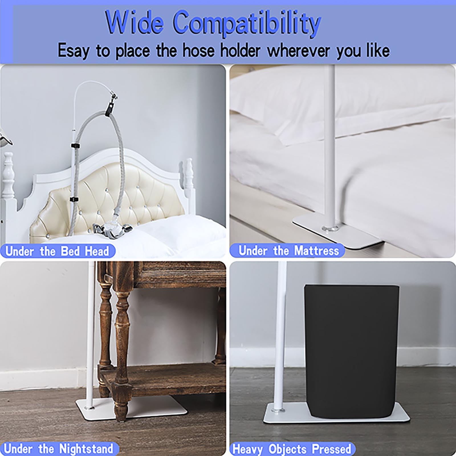 Lerboai CPAP hose holder adjustable height compatible with different beds.