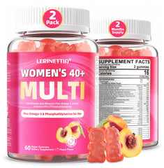 Lerinettia Women 40+ multivitamin bottle for active daily wellness.