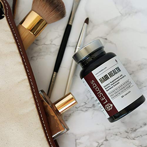 LES Labs Hair Health packaging emphasizing USA-made quality and ingredients