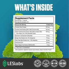 Ingredients spotlight: turmeric, ginger, boswellia, quercetin, and CoQ10.