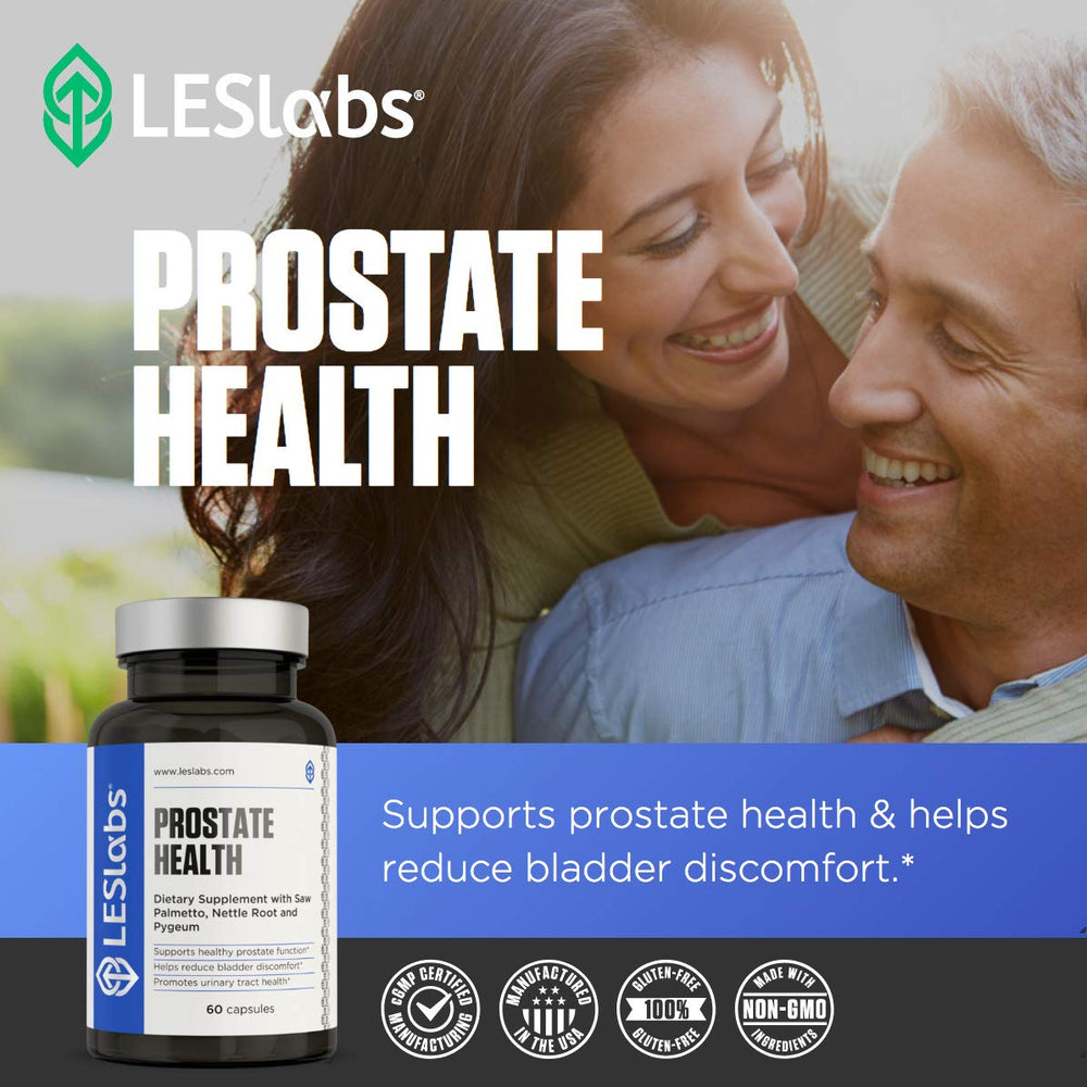 LES Labs Prostate Health beta-sitosterol capsules close-up.