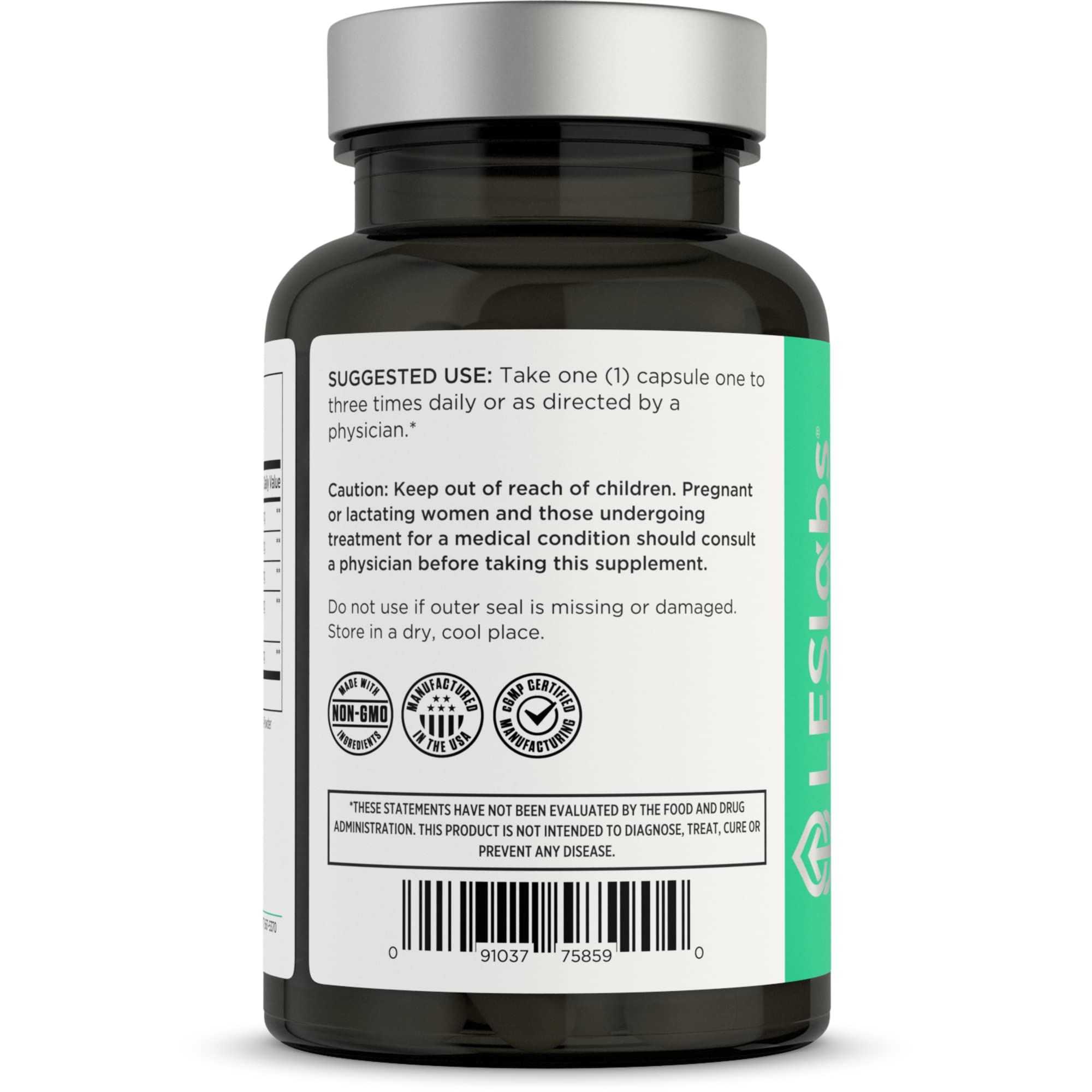Close-up of LES Labs Sinus & Seasonal capsules for daily use