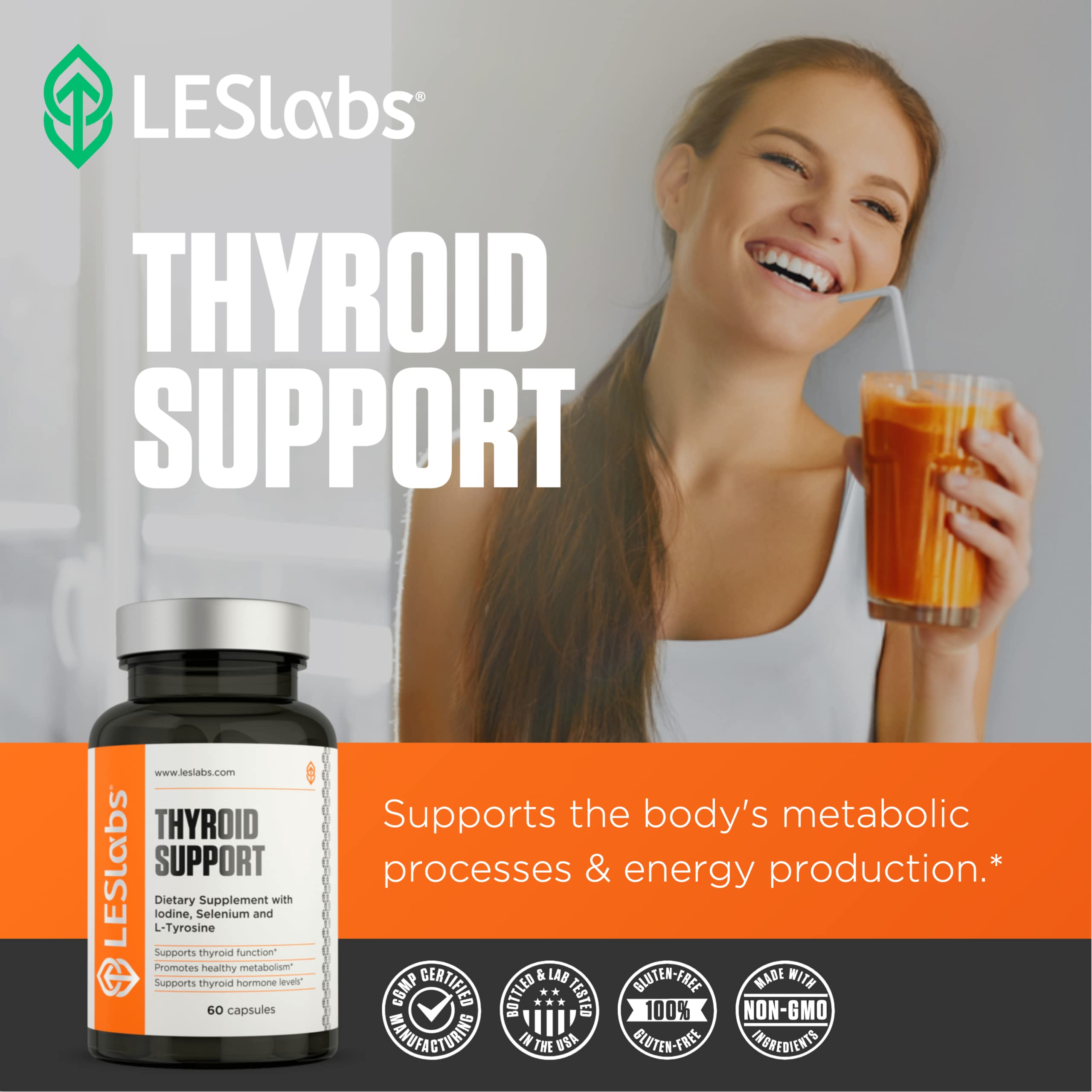 LES Labs Thyroid Support supports metabolism and hormone balance