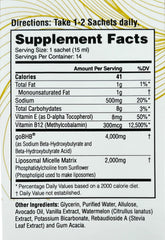 Caffeine-free focus message illustrated by LET GO packaging.
