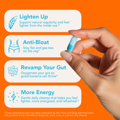 Let Loose digestive balance routine scene suggesting regular bowel movement support