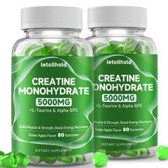 Letollhold Creatine Gummies 160ct front-pack for easy daily use
