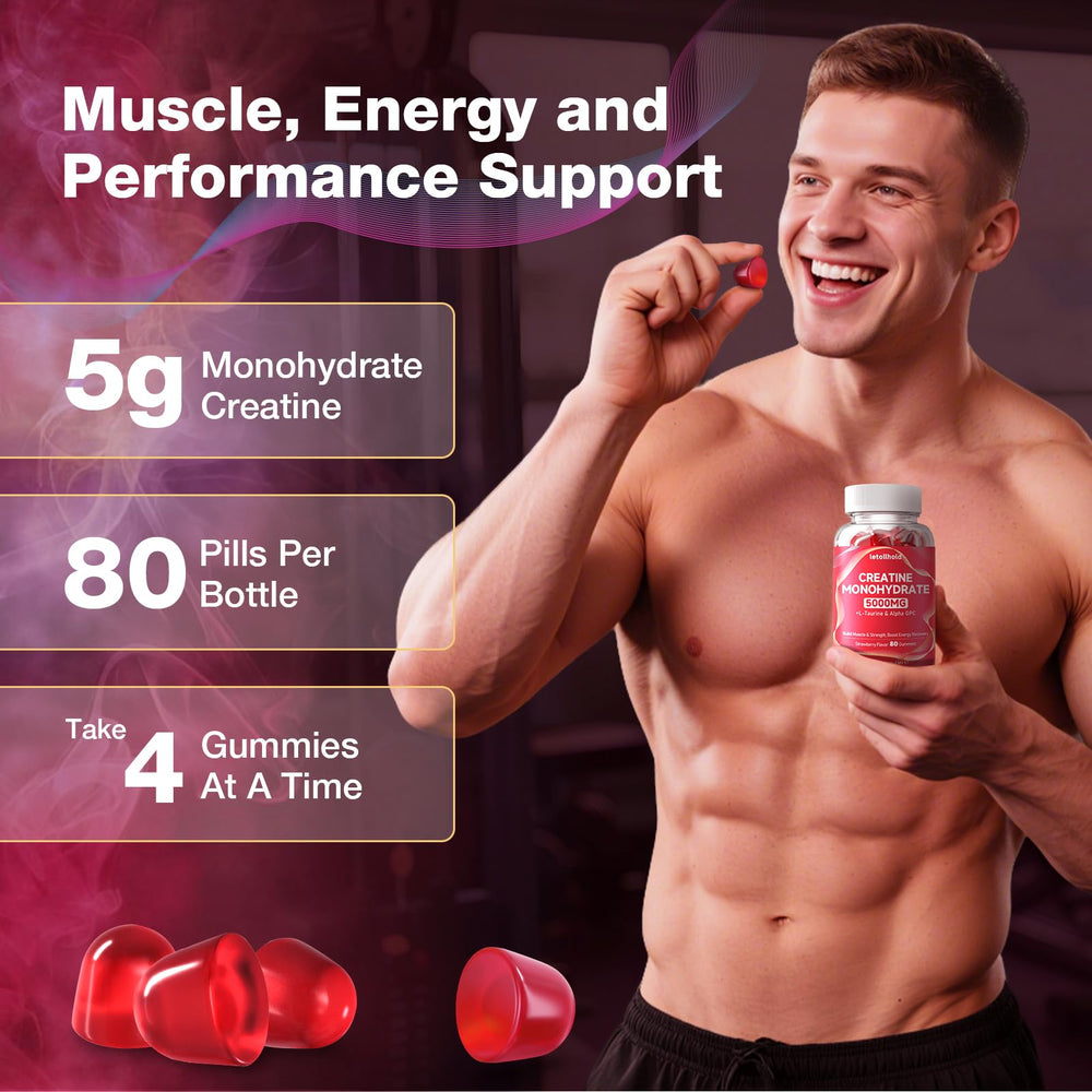 Letollhold Creatine Gummies ready-to-eat format simplifies daily use.