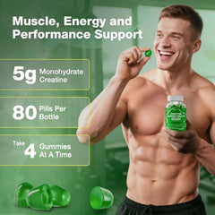 Letollhold Creatine Gummies vegan and non-GMO symbol visible for clean nutrition
