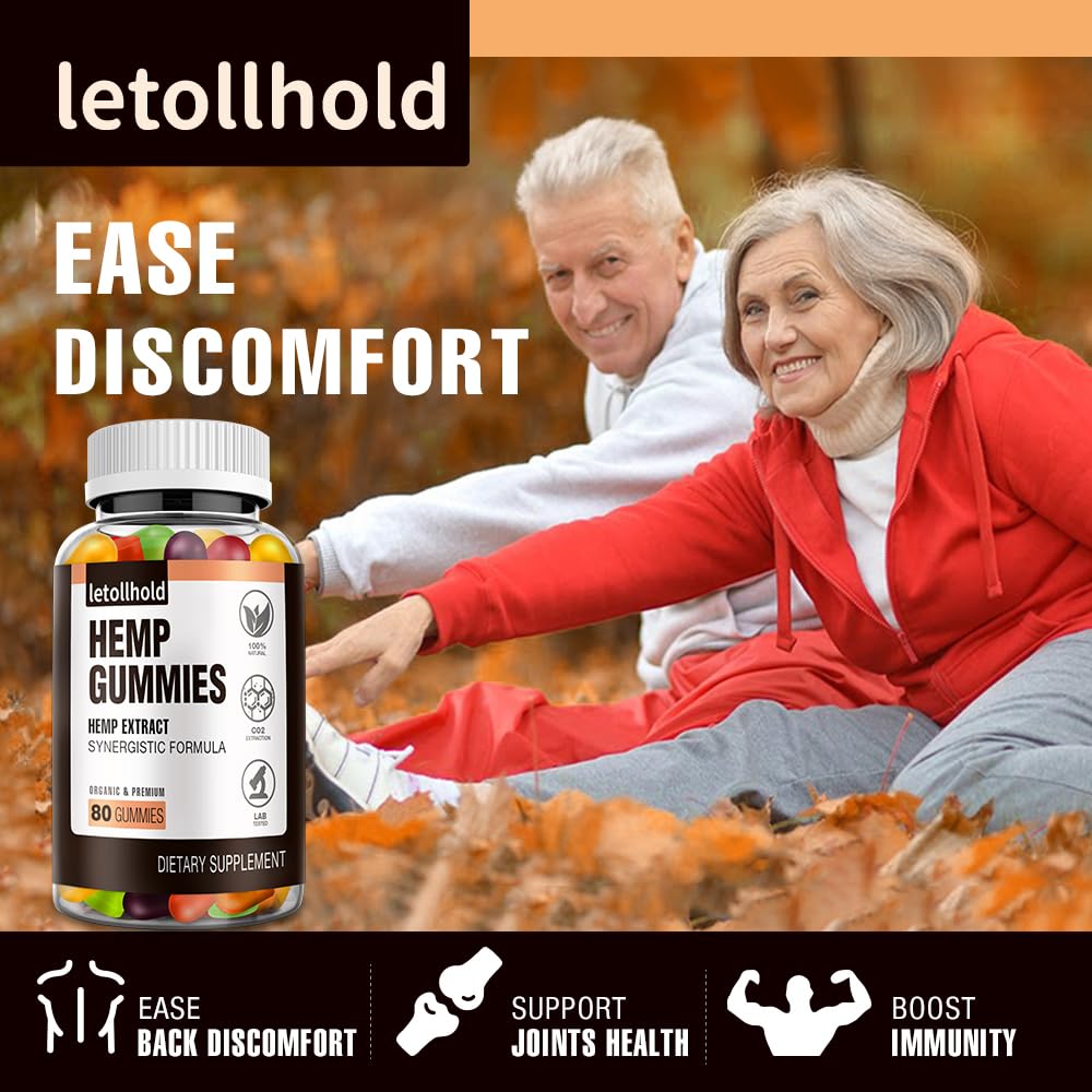 Letollhold hemp gummies close-up of gummy emphasizing natural ingredients and potency