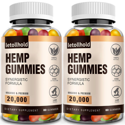 Letollhold hemp gummies pack front showing a convenient daily balance option