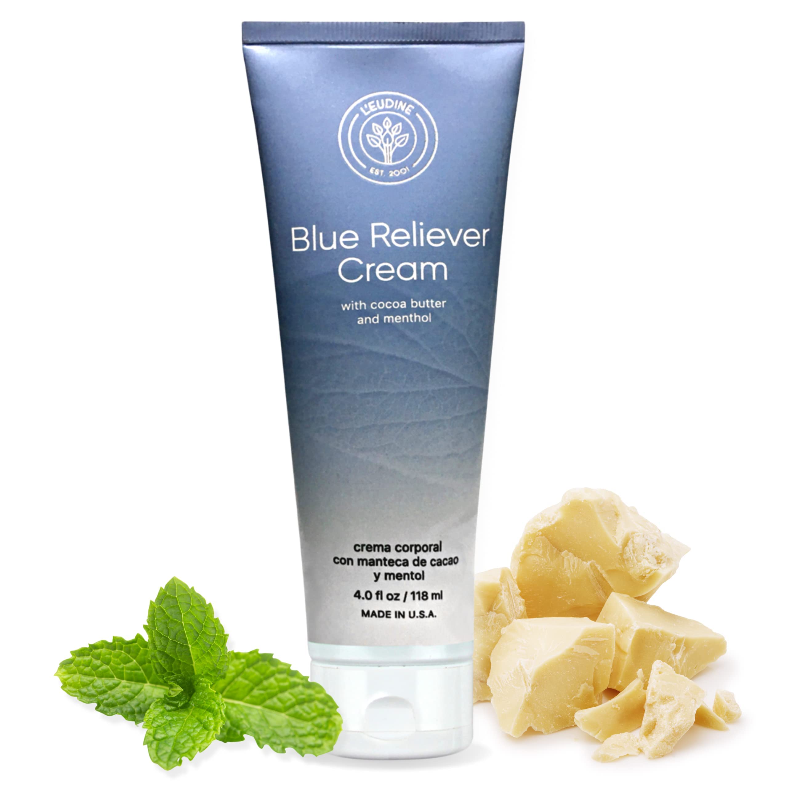 L’EUDINE Blue Reliever Cream pack of 3 box for ongoing musculoskeletal care.