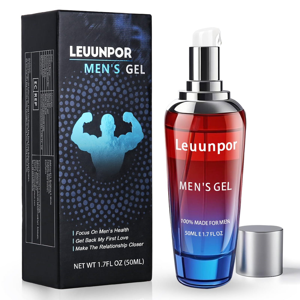 Leuunpor Men's Enhancement Gel bottle front view for discreet daily use.