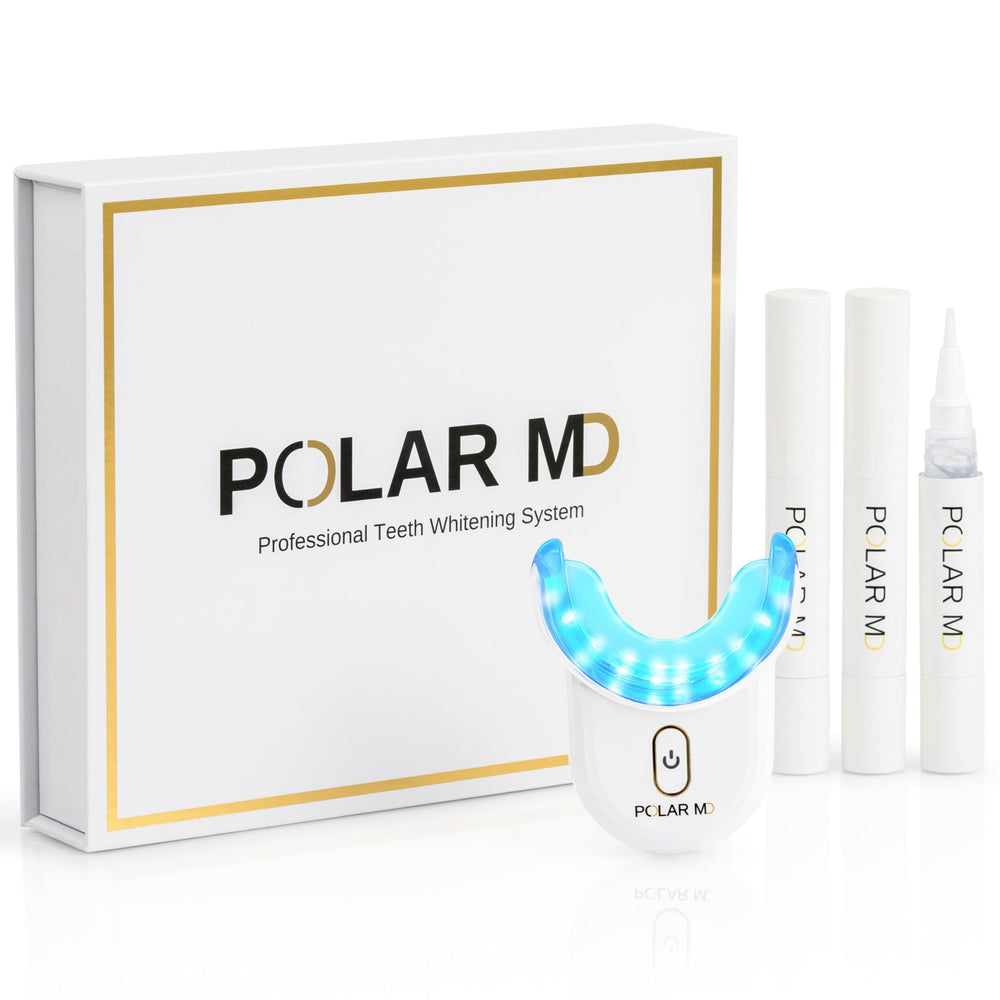 LeVaye' Polar MD kit front view, ready for a full one-year whitening supply.