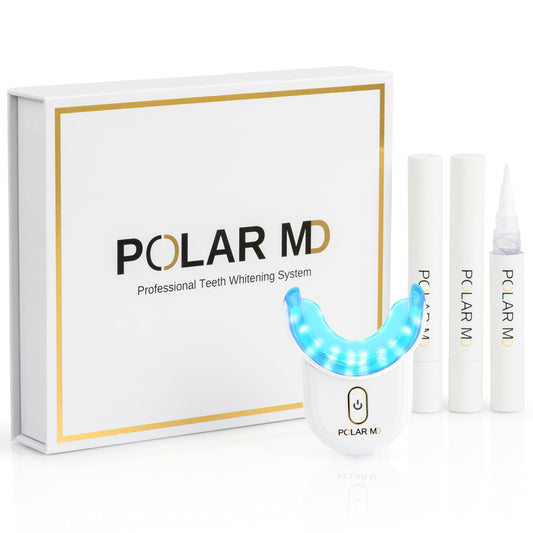 LeVaye' Polar MD kit front view, ready for a full one-year whitening supply.