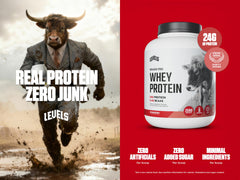 Levels Grass-Fed Whey Strawberry scoop for accurate portions.