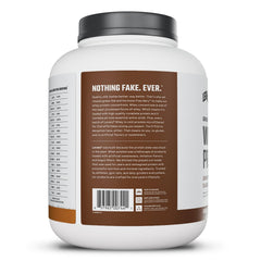 Levels Whey packaging closeup highlighting label details and quality
