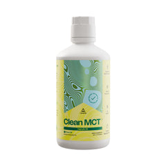 LevelUp C8 MCT Oil bottle pouring, for steady energy in daily routines.