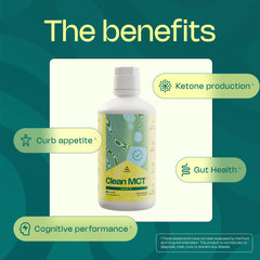 LevelUp C8 MCT Oil label closeup highlighting 100% pure caprylic acid.