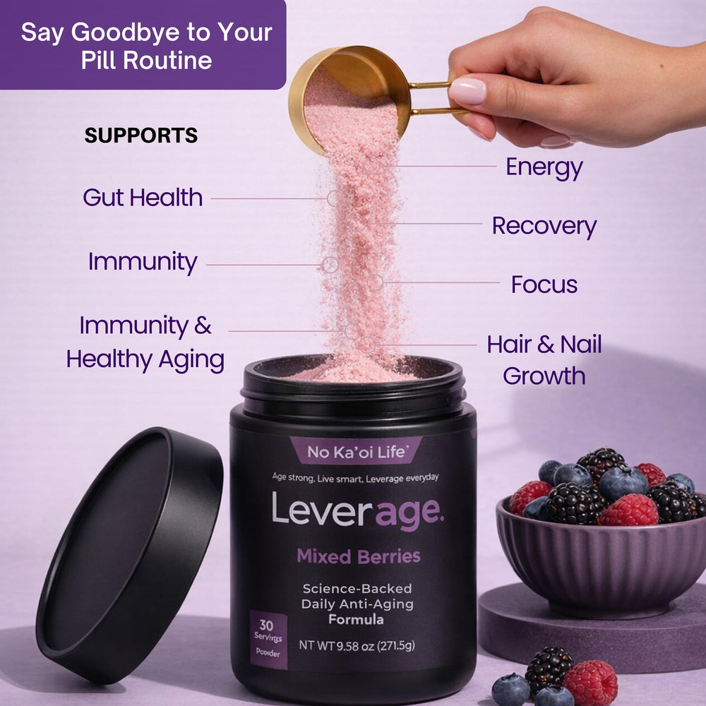 Leverage berry flavor dissolves smoothly in water