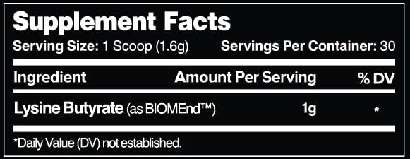 Leviathan Nutrition Bloat Support BIOMend with serving spoon for precise daily dosing.