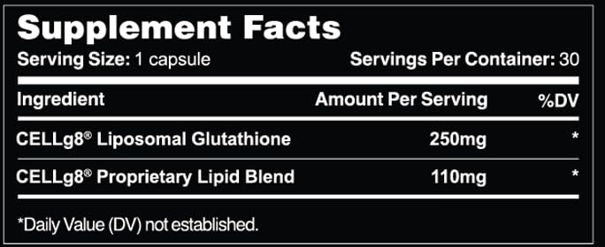 Leviathan Nutrition Liposomal Glutathione capsules pour demonstrates easy daily immune support.