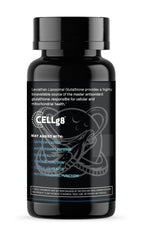Leviathan Nutrition Liposomal Glutathione capsules label detail shows purity and potency.