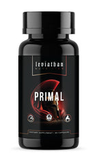 Leviathan Nutrition Primal capsule pack with compact vegan capsules for daily use.