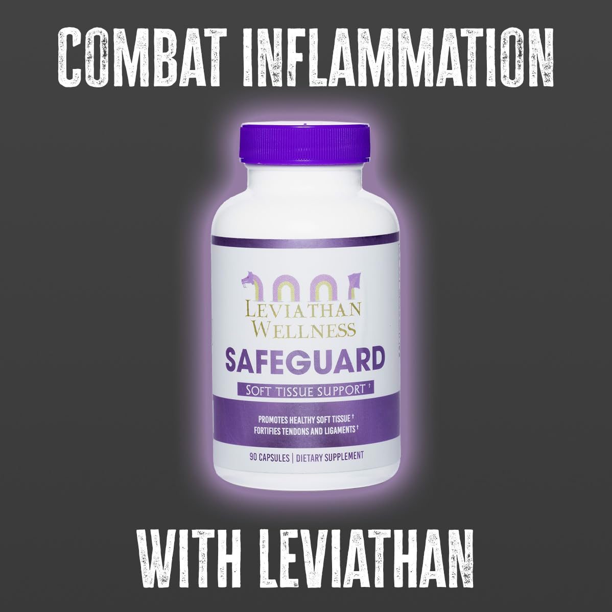 Leviathan Wellness Safeguard label detail features CoQ10 NAC and taurine for tissue support