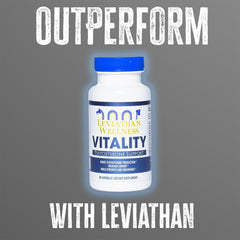 Leviathan Wellness Vitality ingredients scene with fenugreek and shilajit