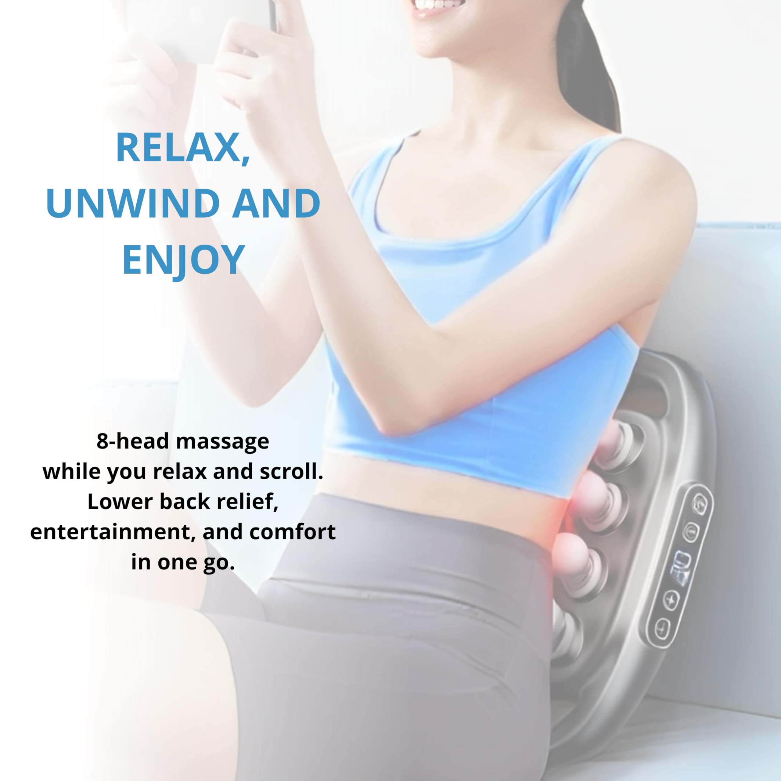 LEVILO neck and shoulder massage helps unwind tense areas after long days.