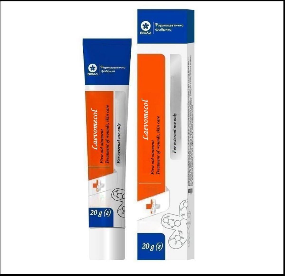 Levomekol ointment being applied to a boil or minor wound.