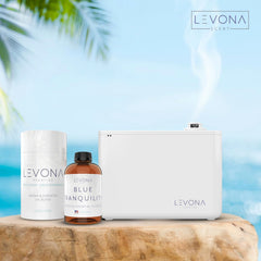Levona Scent Blue Tranquility diffuser setup demonstrates simple integration with Levona devices.
