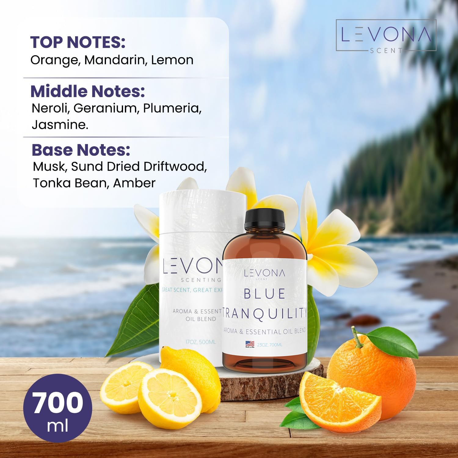 Levona Scent Coastal Breeze diffuser setup for a fresh ambience.
