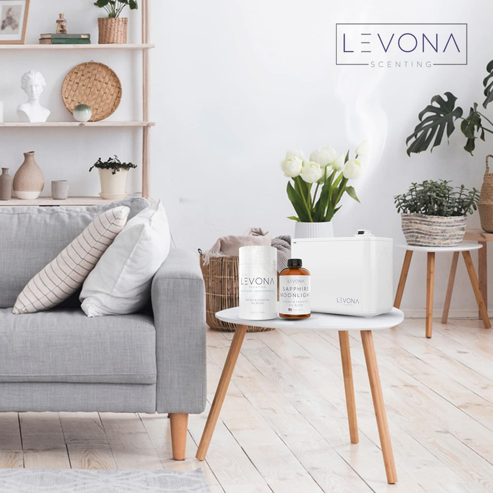 LEVONA Scent Sapphire-Moonlight diffuser-neck-fit demonstrates seamless compatibility.