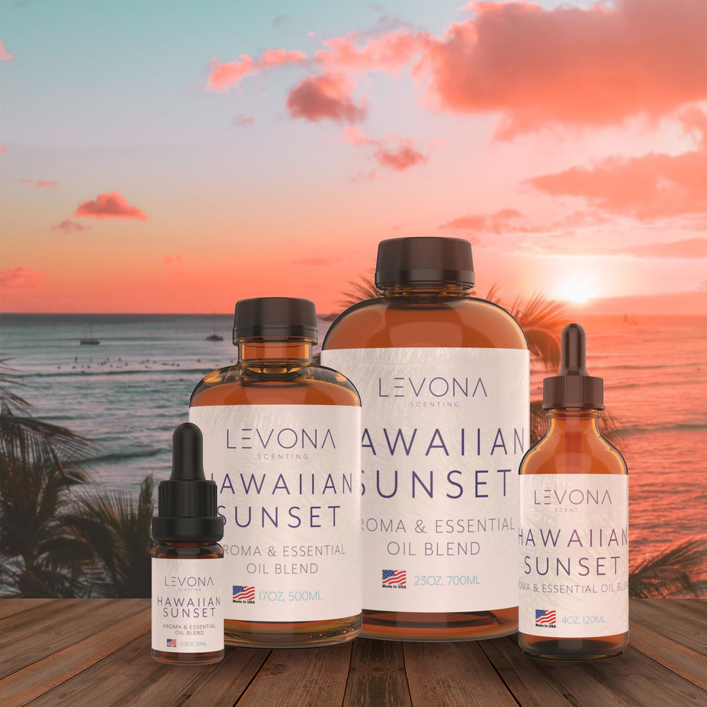 Levona Scent Hawaiian Sunset ingredients-only formula highlights natural fragrance without additives.