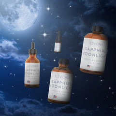 LEVONA Scent Sapphire-Moonlight Hawaiian-sunset-notes suggest exotic aroma for relaxation.