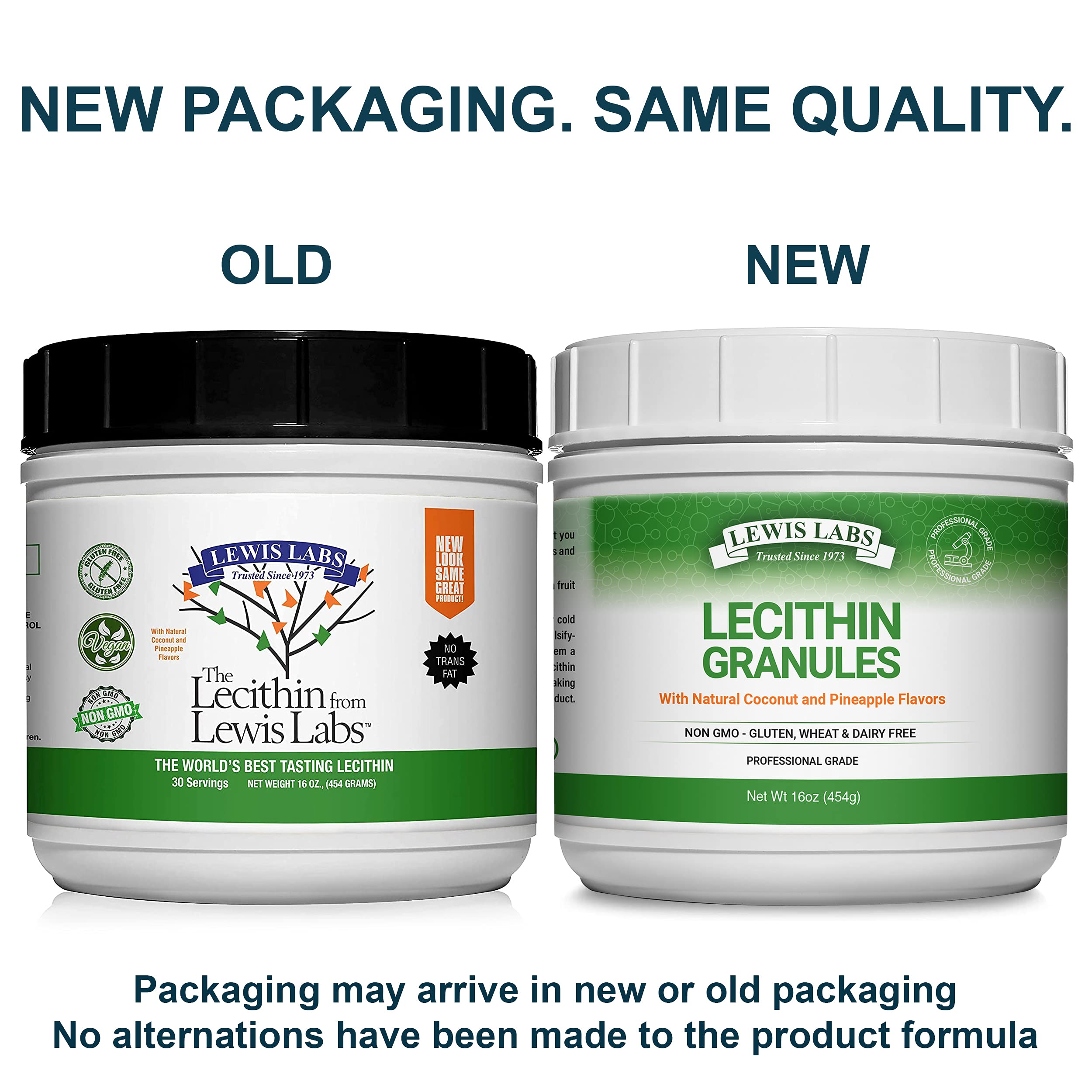 Lewis Labs Lecithin Granules scoop: easy measurement for consistent daily portions.