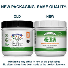 Lewis Labs Lecithin Granules scoop: easy measurement for consistent daily portions.