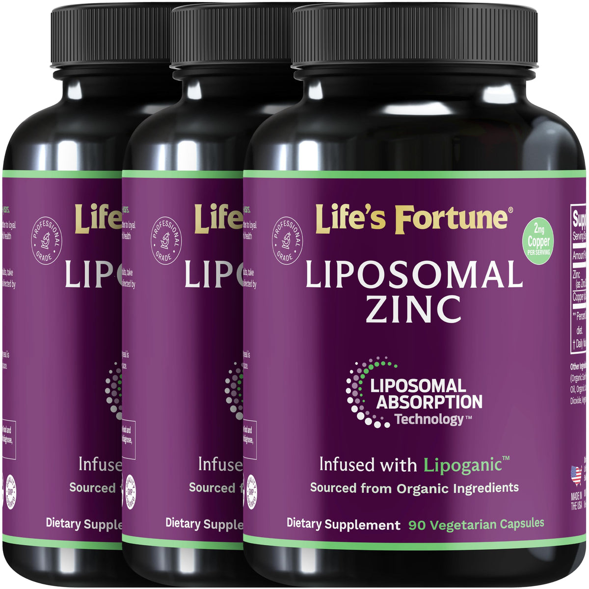 Lewis Labs liposomal zinc bottle front highlighting immune support potential