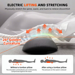 lewitools 3-in-1 lumbar pillow vibrating massage eases stiff muscles