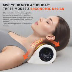 Ergonomic 26° angle on LeWiTools neck massager for comfortable fit