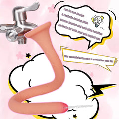 Lewosu hollow dildo for anal douche and intimate cleansing.