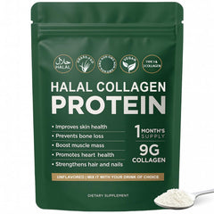 Lexenic Halal collagen protein powder canister for easy daily use and skin support