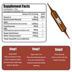 Lexenic NAD+ 10-vials-pack showcases convenient supply for ongoing use.